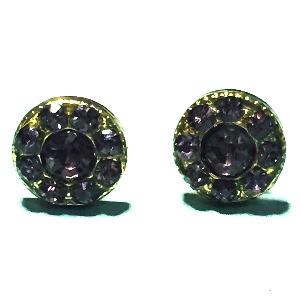 Rose Gold sterling silver gem earrings